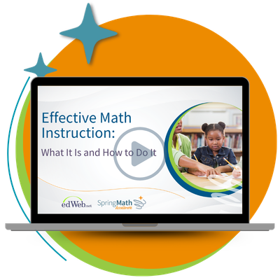 Laptop with webinar presentation